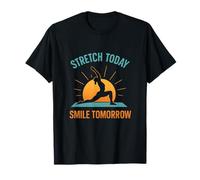 Mindful Sunrise Yoga Stretch Graphic T-Shirt