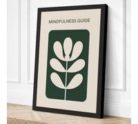 Mindful Symmetry Minimalist Canvas Wall Art Print 18x12 Inch (46 x 30 cm)
