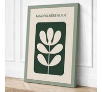 Mindful Symmetry Minimalist Canvas Wall Art Print 24x16 Inch (61 x 41 cm)