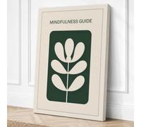 Mindful Symmetry Minimalist Canvas Wall Art Print 24x16 Inch (61 x 41 cm)