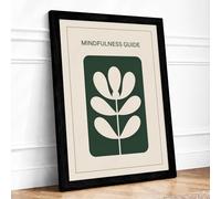Mindful Symmetry Minimalist Framed Wall Art Print A2 (59.4×42cm) Black, Wall Decor for Living Room, Bedroom, Office & Home, Ready to Hang, Art Gift