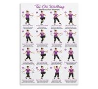 Mindful Tai Chi Walk Poster Balance and Stability Chart Wall-Art