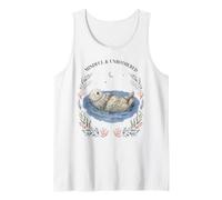 Mindful & Unbothered Sea Otter Coastal Calm Nature Botanical Tank Top