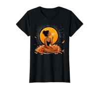 Mindful Woman Dandelion Moon Autumn Feathers Value Graphic T-Shirt, Women, Black, M