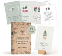 Mindfulness Advent Calendar 2025 for Women, 24 Affirmation Cards for Adults, Christmas Calendar with Motivational Sayings, Desk Calendar for Daily Self-Love and Mindfulness