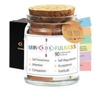 Mindfulness Affirmation Jar,90 Mindful Meditation Cards,Self Care Gifts
