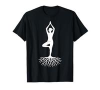 Mindfulness Awareness Yoga Meditation Tree Roots T-Shirt