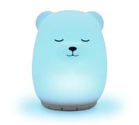 Mindfulness 'Breathing Bear' | 4-7-8 Guided Visual Meditation Breathing Light | 3 in 1 Device with Night Light & Noise Machine for ADHD Anxiety Stress Relief Sleep - Gift for Kids Women Men (Bear)