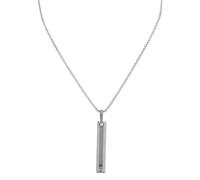 Mindfulness Breathing Necklace, 6 Edges Titanium Steel Mindful Quit Anti Smoking Anxiety Meditation Breathefree Breathe Free Necklace Breathlink Calm Relief Tool Stop Vaping Aids for Women Men Adults