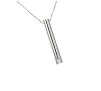 Mindfulness Breathing Necklace, Anxiety and Stress Relief, Portable, Steel