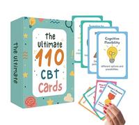 Mindfulness Cards, Cognitive Behavioral Cards, Emotional Management Supplies for Adults Teens Students Personal Reflection Classroom Activities Workshop Team Building