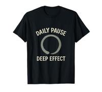 Mindfulness Daily Pause Deep Effect Zen Circle T-Shirt