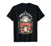 Mindfulness Frog Mushroom Meditation Spiritual Zen T-Shirt