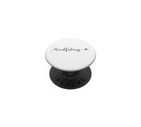 Mindfulness Heart Typography Gift PopSockets Adhesive PopGrip