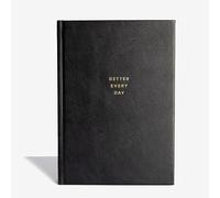 Mindfulness Journal 365 - "Better Every Day Daily Gratitude & Self-Care Notebook (8.3" × 5.5", Black Cover with Gold Foil, White Pages) Gift for Women and Men