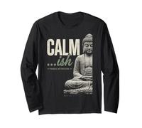 Mindfulness Mantra Progress Not Perfection Buddha Quote Long Sleeve T-Shirt
