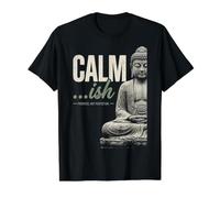 Mindfulness Mantra Progress Not Perfection Buddha Quote Value Graphic T-Shirt, Men, Black, S