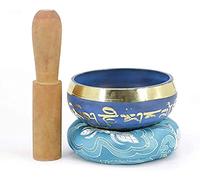 Mindfulness Meditation Bowl Handmade Metal Singing Bowl Creates Beautiful Sound 3.7 Inches Metal Tibetan Singing Bowl Set Yoga Bowl Set with Stick and Cushion Singing Bowl Meditation Musical Instrumen
