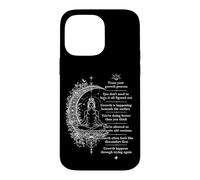 Mindfulness Self Growth Affirmation Floral Meditation Case for iPhone 14 Pro Max