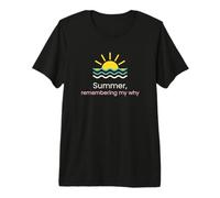 Mindfulness Summer Remembering My Why Meditation Yoga Premium T-Shirt