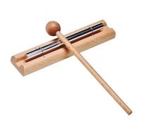 Mindfulness Trios Hand Bells with, 3 Tones Percussion Instrument Teacher Prayer Yoga Music Gift Energy Aluminum Tube Wind Chimes Three Tone Chimes Trios