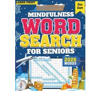 Mindfulness Winter Word Search: Relaxing Large Print Puzzles to Calm Your Mind and Celebrate the Cozy Season