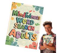 Mindfulness Word Search, Portable Brain Exercise Puzzle Book, Relaxing Word Find Games with Challenging Levels and Varied Themes for Entertainment & Cognitive Training