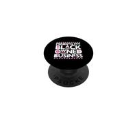 Minding My Own Black Business Supporting Breast Cancer Pink PopSockets Adhesive PopGrip
