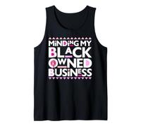 Minding My Own Black Business Supporting Breast Cancer Pink Tank Top
