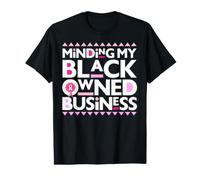 Minding My Own Black Business Supporting Breast Cancer Pink Value Graphic T-Shirt