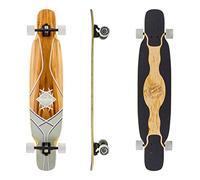 Mindless Core Dancer Red & Gum | 44.5” Bamboo & Fiberglass Longboard Designed for Freestyle & Dance W 7” Talisman V2 Trucks | Beautiful Veneer Making Each Board Unique For Beginners to Advanced Riders