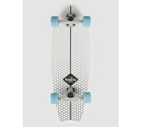 Mindless Surf Skate Fish Tail White | 29.75” Carve Style Skateboard 7 Ply Canadian Maple Responsive W 159mm Trucks Fast Turns Snappy Cutbacks | 82A Fitted Bushings and 78A Spare | 65mm Grippy Wheels