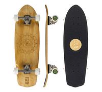 Mindless Mandala Natural | 28” Laser Cut Out Nimble City Cruiser Board 7 Ply Canadian Maple Flexible Fun W 149mm Gen X SKP Trucks Reliable and Responsive Ride 55mm 86A Wheels With 24mm Contact Patch