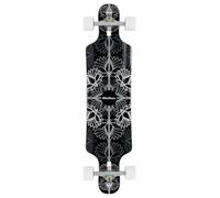 Mindless Solace DT 36" x 9" Longboard - Black - Perfect for Town, or Beachfront Skating with Maple Deck, Drop-Through Talisman V2 Trucks, 66mm Wheels, ABEC 9 Chrome Bearings
