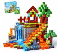 MINDMAGS Magnetic Blocks - 100 PCS Magnetic Building Blocks - Construction Building Toys for Montessori STEM Sensory Toys for Boys Girls Age 3 4 5 6 7 8 9 10
