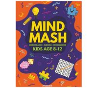 MindMash Word Search-Crosswords-Sudoku Kids Age 8-12: 3-in-1 Large Print Kids Activity Book with Word Search, Crosswords & Sudoku Puzzles
