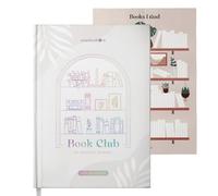 Mindmellow Book Reading Journal Pearl XXL - Reading journal for book lovers & Diary - Hardcover A5 Journal for Adults - Book Tracker and Booktok