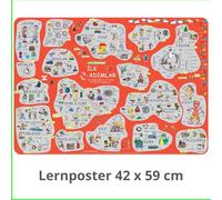 mindmemo educational poster - İlk adımlar - Turkish for beginners - learning words with pictures - DINA2 - 42 x 59cm