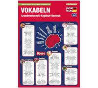 mindmemo Lernfolder - Vokabeln - Grundwortschatz Englisch / Deutsch - 1100 Vokabeln - Lernhilfe - Zusammenfassung: Lernen ganz einfach - Lernhilfe - PremiumEdition (foliert)