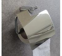 Mindora Toilet Paper Holder With Lid Chrome Plated Brass Wall Mounted OBI