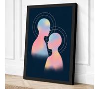 Minds Meeting Canvas Wall Art Print 24x16 Inch