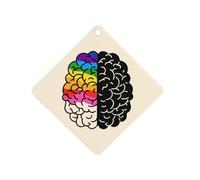 Minds of All Kinds Autism Awareness Car Air Freshener Decorative Hanging Aromatherapy Tablets for Car Trucks Rhombus