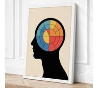 Mind's Spectrum Modern Canvas Wall Art Print 30x20 Inch (76 x 51 cm)