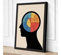 Mind's Spectrum Modern Canvas Wall Art Print 30x20 Inch (76 x 51 cm)