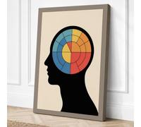 Mind's Spectrum Modern Canvas Wall Art Print 30x20 Inch (76 x 51 cm)