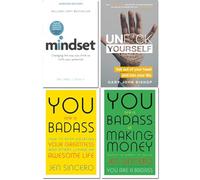 Mindset carol dweck, unfck yourself, you are a badass, you are a badass at making money 4 books collection set
