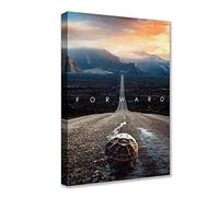 Mindset Forward Wall Art Canvas Painting Move Inspirational Entrepreneur Positive Quotes Canvas Prints 1 Piece Poster Picture for Living Room Bedroom Cuadros Modernos Home Decoration 16''Wx24''H