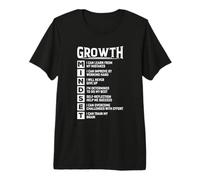 Mindset Growth Motivational Quote Inspiration Positivity Premium T-Shirt