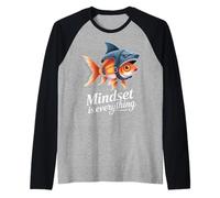 Mindset is Everything + Ambitious Individuals + Motivational Raglan Baseball Tee