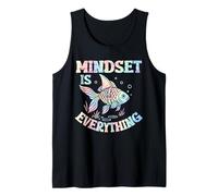 Mindset is Everything Fish tie dye Positive Vibe Motivation Tank Top